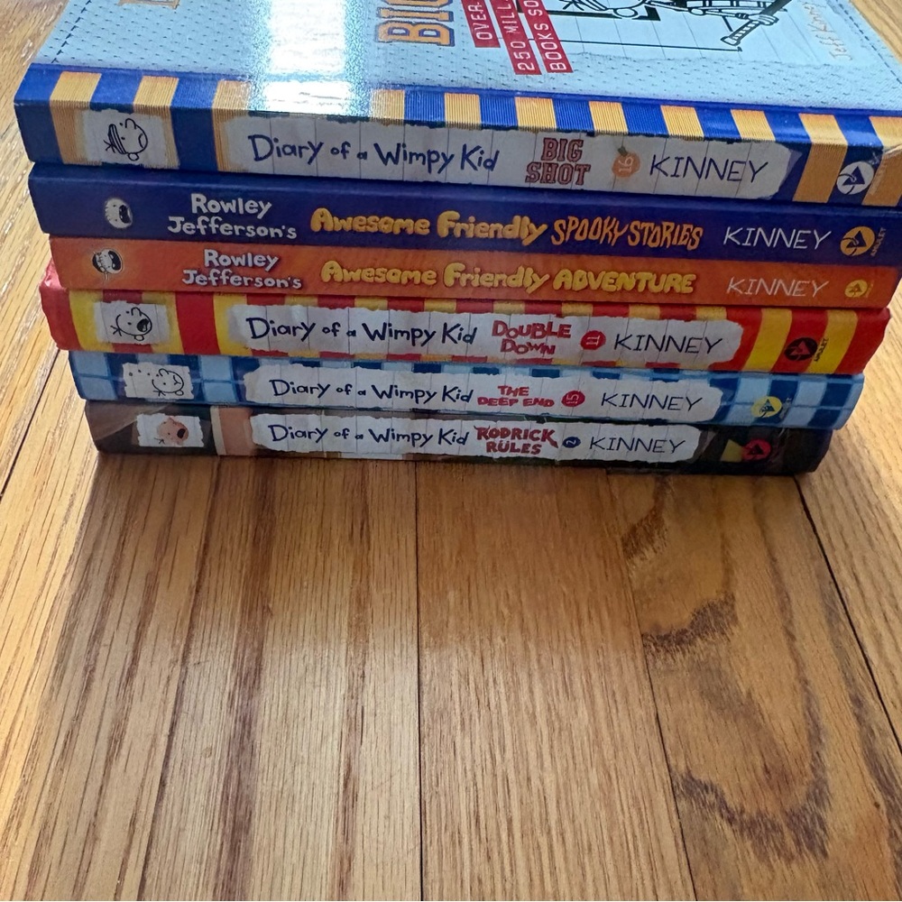Amulet Books Diary of a Wimpy Kid Jeff Kinney Hardcover Paperback 6 Book Lot - Picture 3 of 6